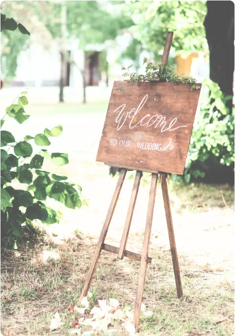 Event decoration and styling by Rosette Designs | Wedding Deco Singapore - Sd_01Reception_01_Welcome Signage
