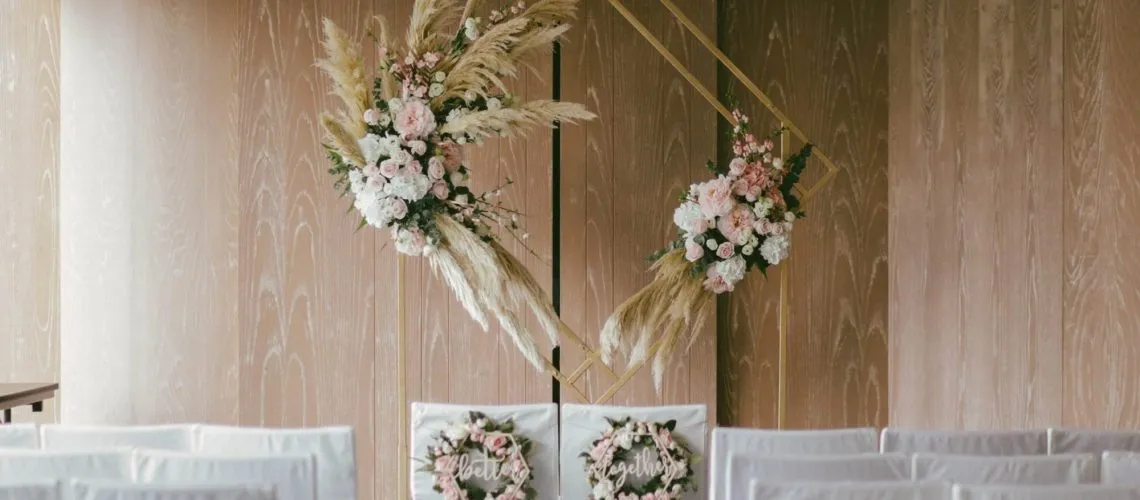 boho wedding backdrop